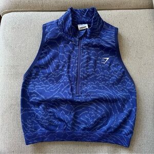 Gymshark Seamless Quarter Zip Crop Top